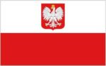 Poland with Eagle mini flag
